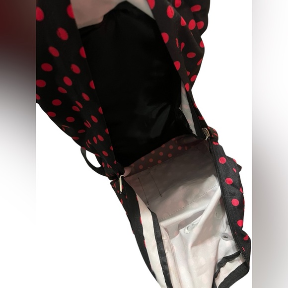 Loungefly Sanrio Hello Kitty black and pink 3D bow full size backpack rare 2013 - Picture 7 of 12